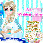 Jogo Elsa Washing Dishes