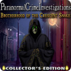 Jogo Paranormal Crime Investigations: Brotherhood of the Crescent Snake Collector's Edition
