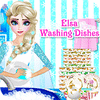 Jogo Elsa Washing Dishes