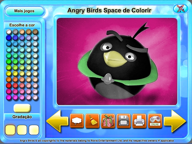 Free Download Angry Birds Space de Colorir Screenshot 2