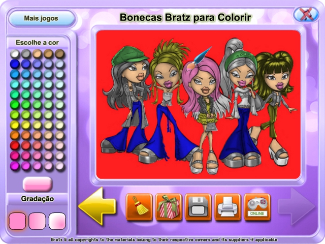 Free Download Bonecas Bratz para Colorir Screenshot 2