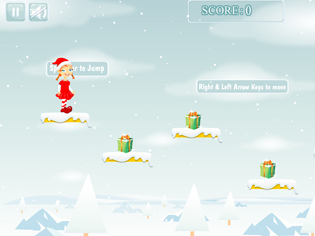 Free Download Christmas Girl Jumps Screenshot 1