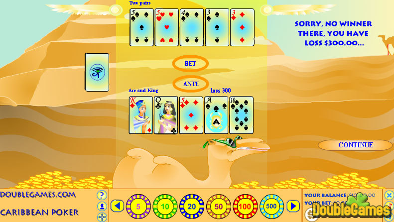 Free Download Egyptian Caribbean Poker Screenshot 3