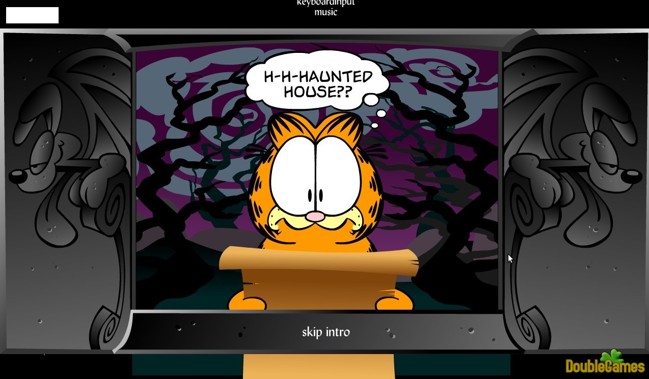 Jogo Garfield Chuang casa assombrada on-line