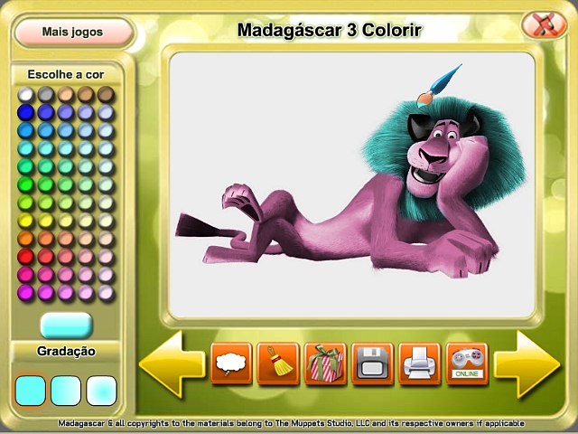 Free Download Madagáscar 3 Colorir Screenshot 1