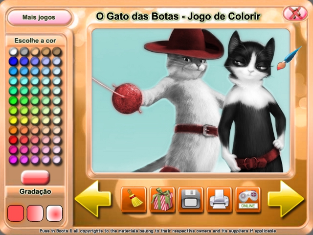 Free Download O Gato das Botas: Jogo de Colorir Screenshot 1