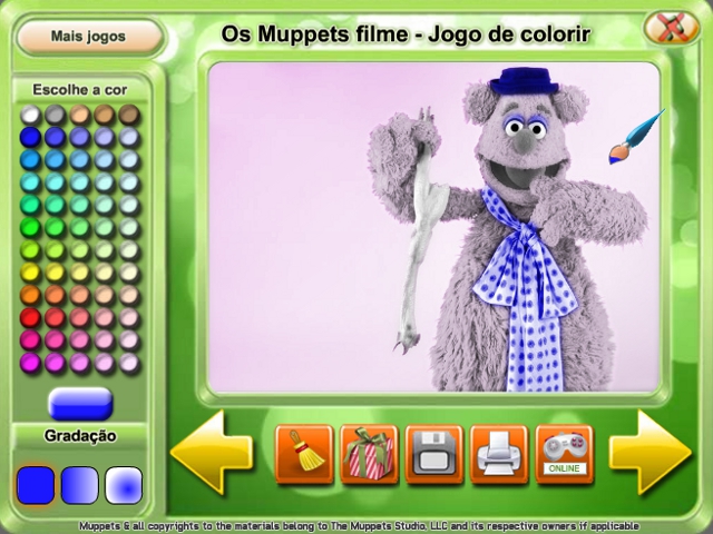 Free Download Os Muppets filme - Jogo de colorir Screenshot 1