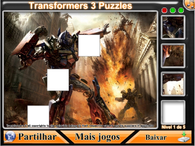 Free Download Transformers 3 Puzzles Screenshot 1